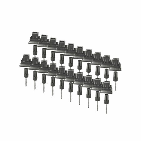Nuvo Iron SURFACE MOUNT DECK RAIL CONNECTORS, 20PK SQMDRA